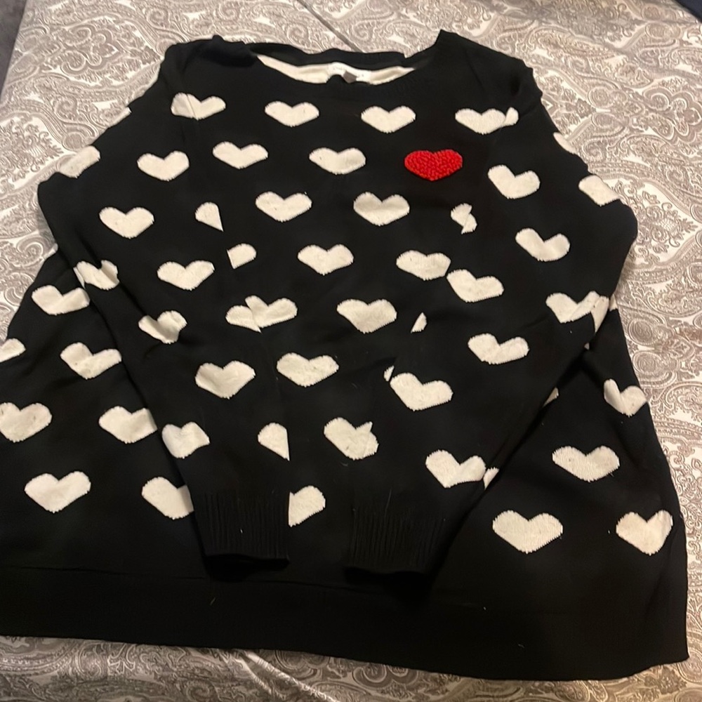Heart Sweater just in Time for Valentines Day.
